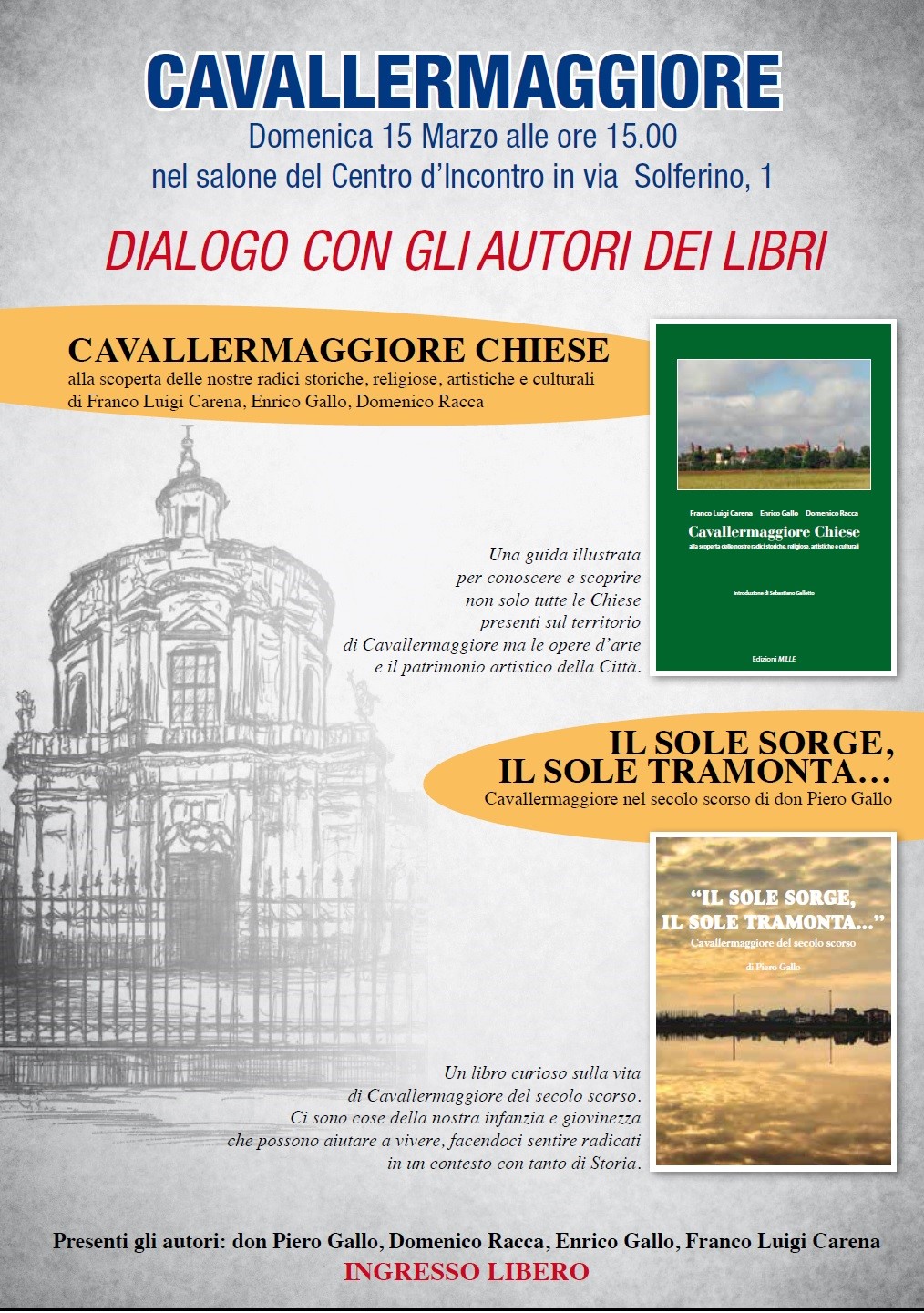 Presentazione del libro Cavallermaggiore Chiese